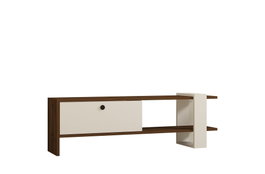 Hanah Home Gaye Soporte de TV Nogal y Blanco